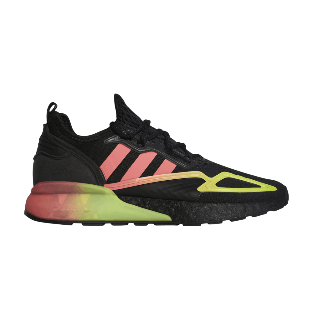 Кроссовки Adidas ZX 2K Boost 'Black Signal Green Pink'