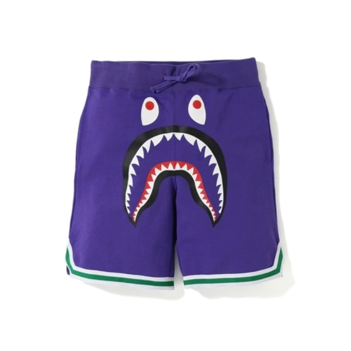 Спортивные шорты BAPE Shark Basketball Sweat Shorts Purple