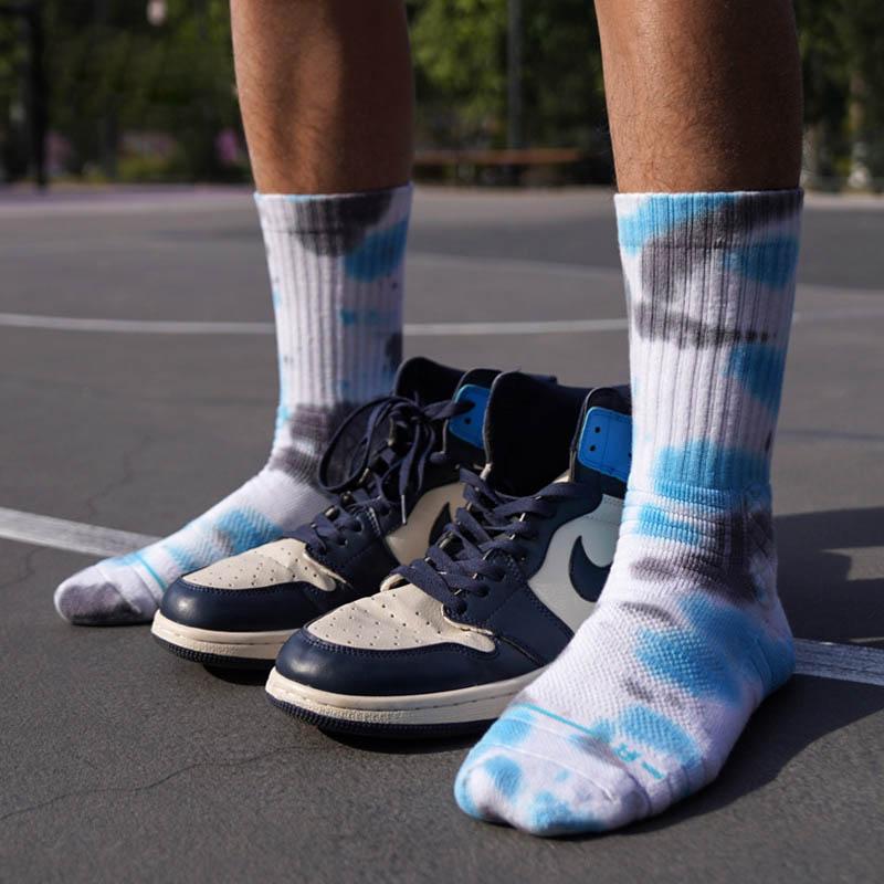Спортивные носки Ehot Inked Blue-Black Crew Socks