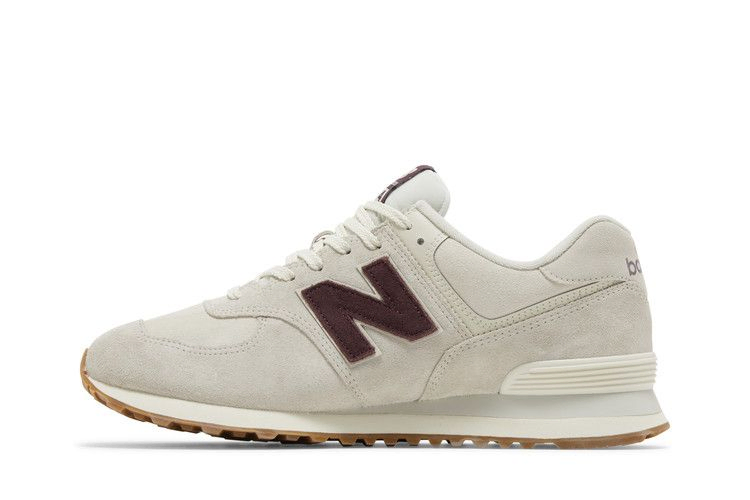 Кроссовки New Balance 574 'Bone White Burgundy'