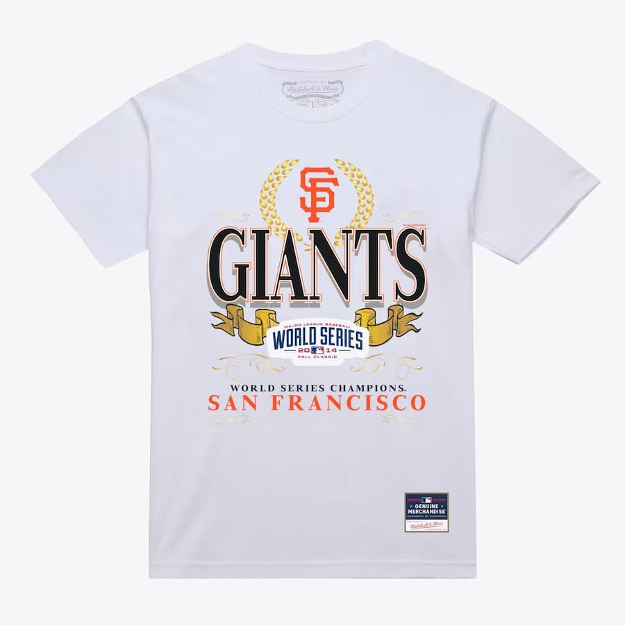 Футболка Mitchell & Ness White San Francisco Giants Pennant Chase T-Shirt