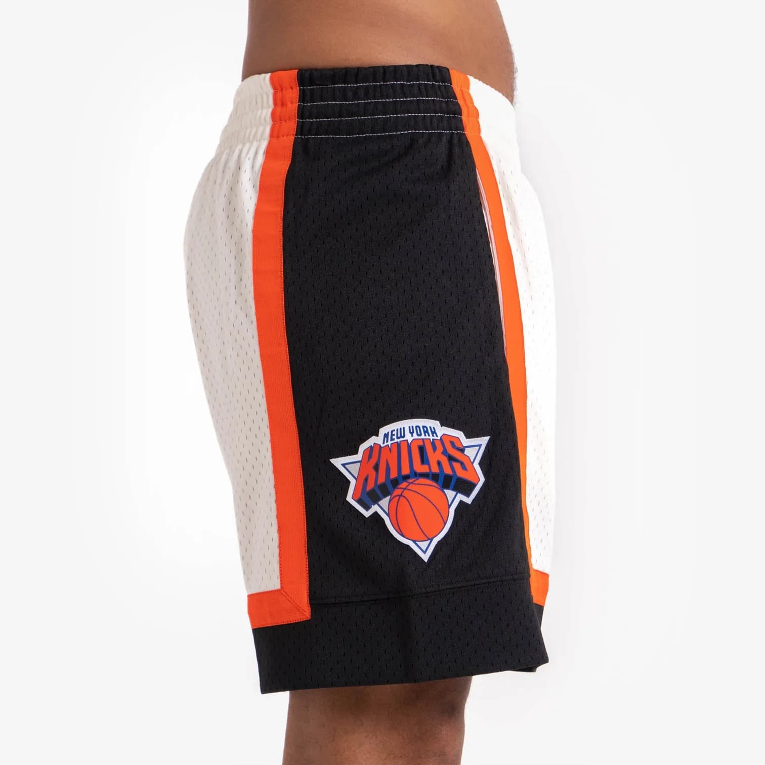 Спортивные шорты Mitchell & Ness New York Knicks Hardwood Classics Throwback Off White Swingman NBA Shorts