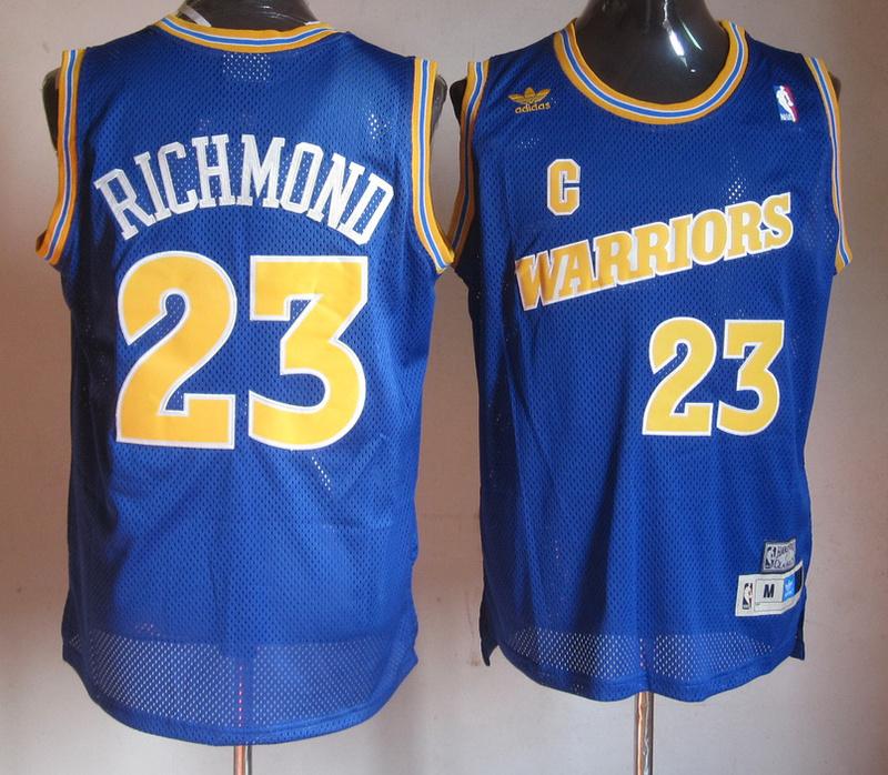 Баскетбольная джерси Mitch Richmond Warriors #23 Throwback Blue