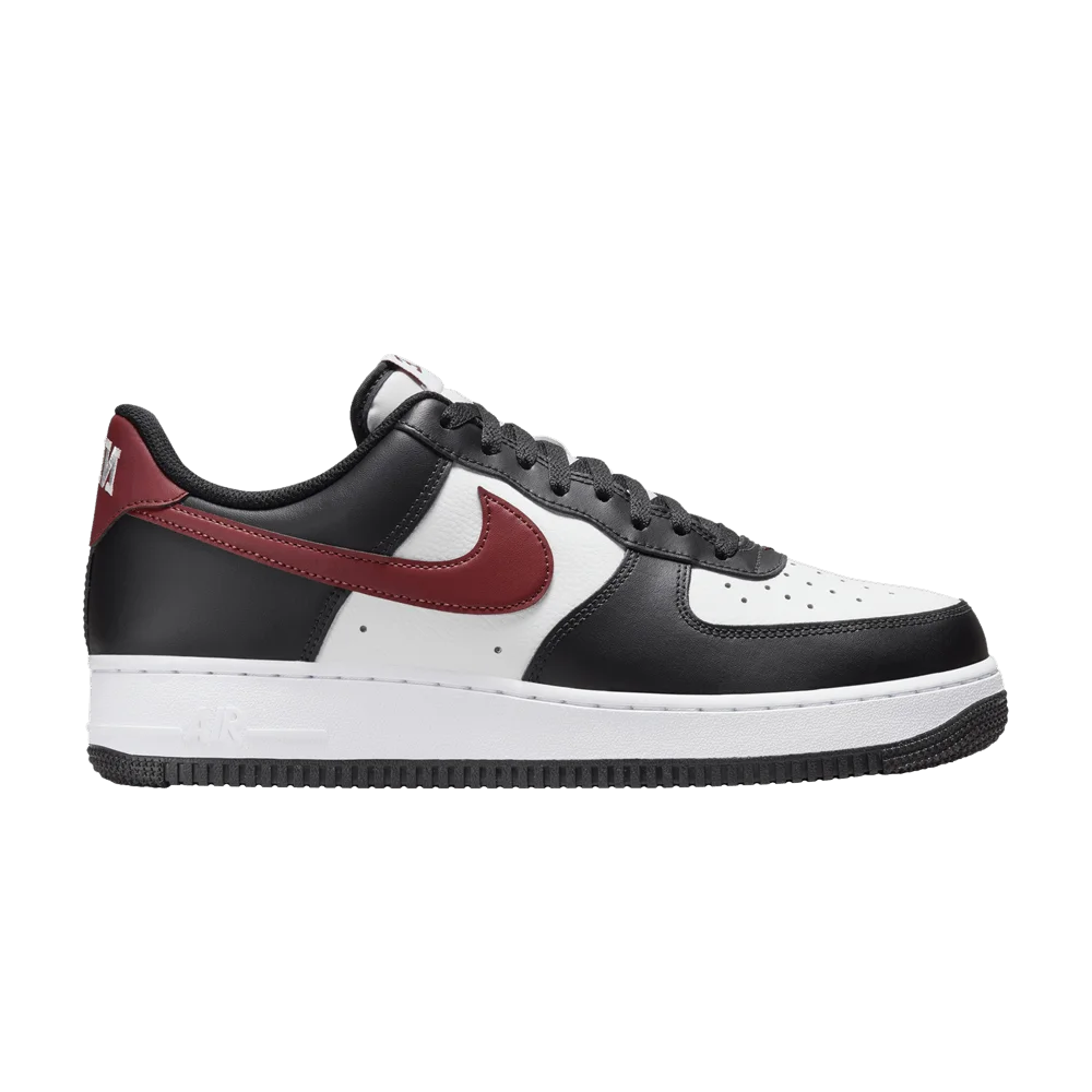 Krossovki-Nike-Air-Force-1-07-Black-Dark-Team-Red