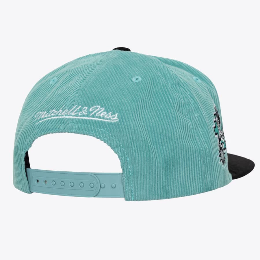 Mitchell-Ness-Turquoise-Black-San-Antonio-Spurs-Hardwood-Classics-Sueduroy-Snapback-Hat-1