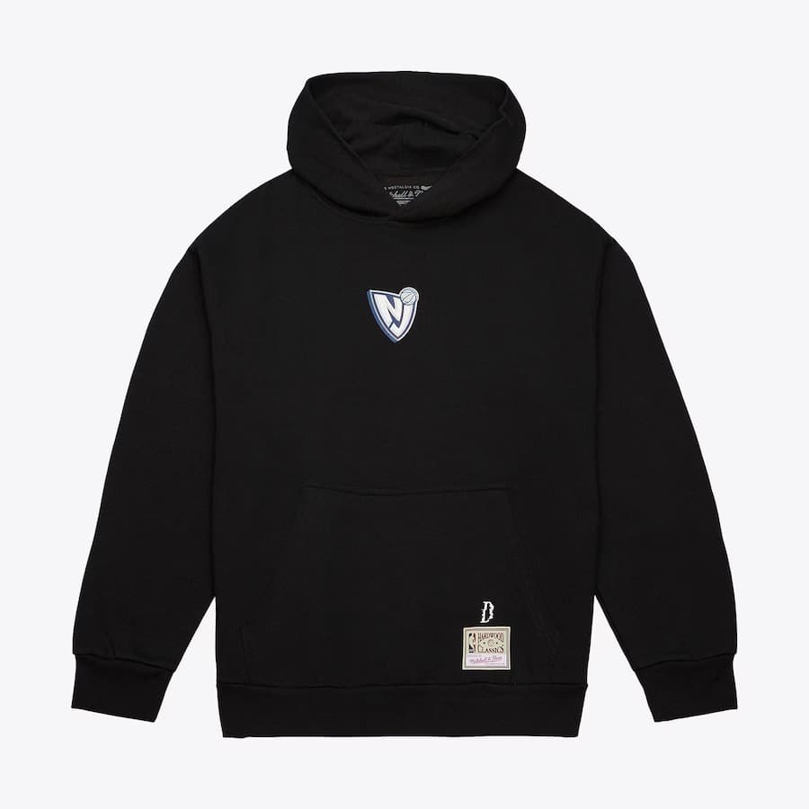 Худи Mitchell & Ness Black New Jersey Nets SUGA Glitch Pullover Hoodie