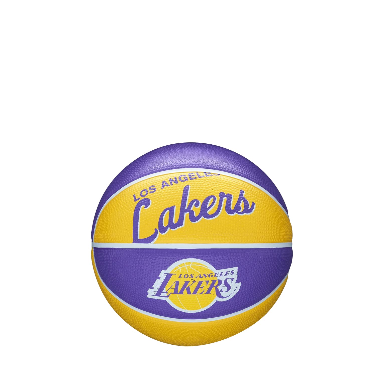 Wilson Los Angeles Lakers Team Logo Retro Mini NBA Basketball