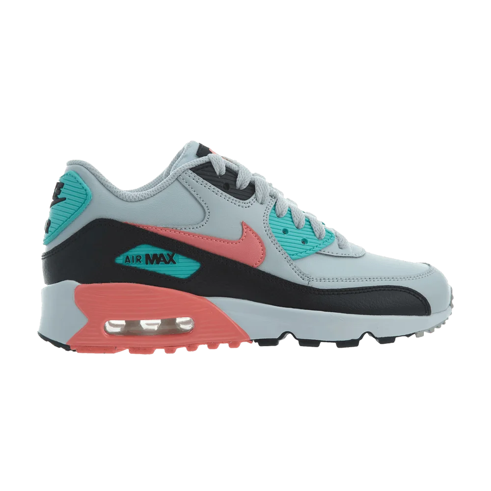 Krossovki-Nike-Air-Max-90-Leather-GS-Pure-Platinum-Lava-Glow