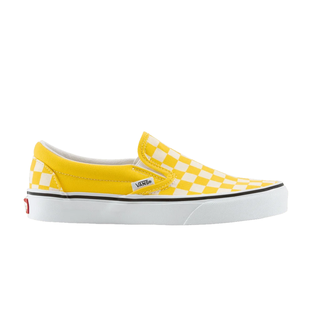 Vans Classic Slip-On 'Checkerboard - Cyber Yellow'