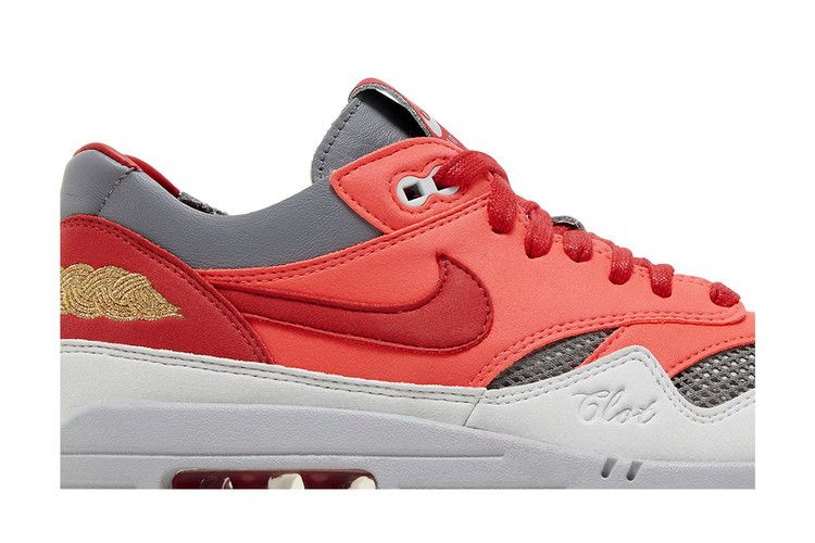 Кроссовки CLOT x Nike Air Max 1 'Kiss Of Death - Solar Red' Special Box