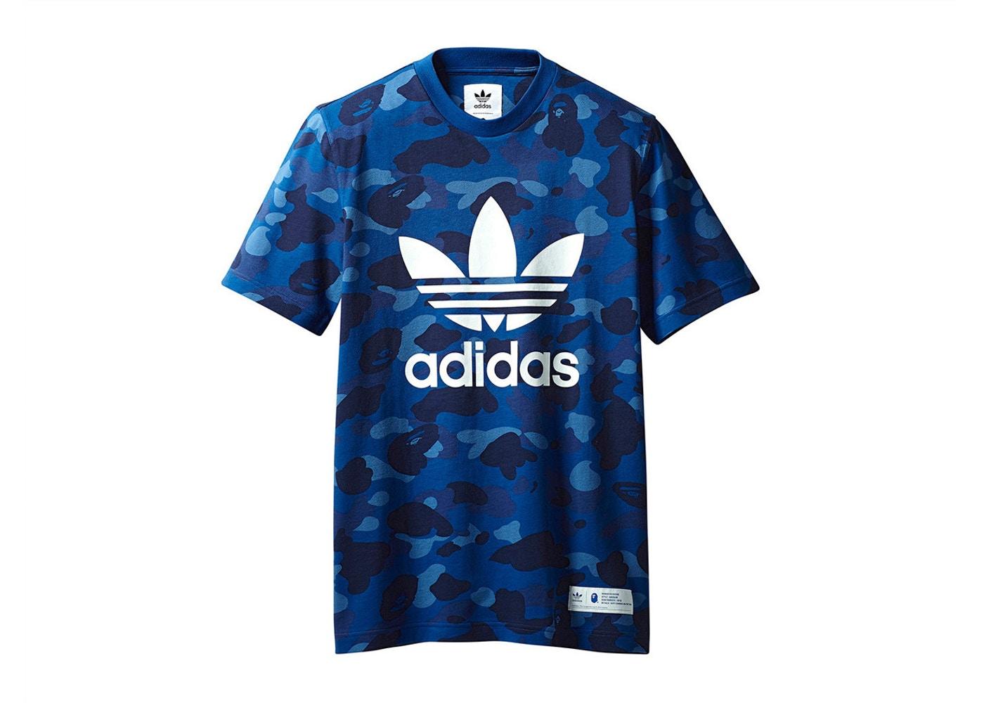 Футболка Bape x adidas adicolor Tee Blue