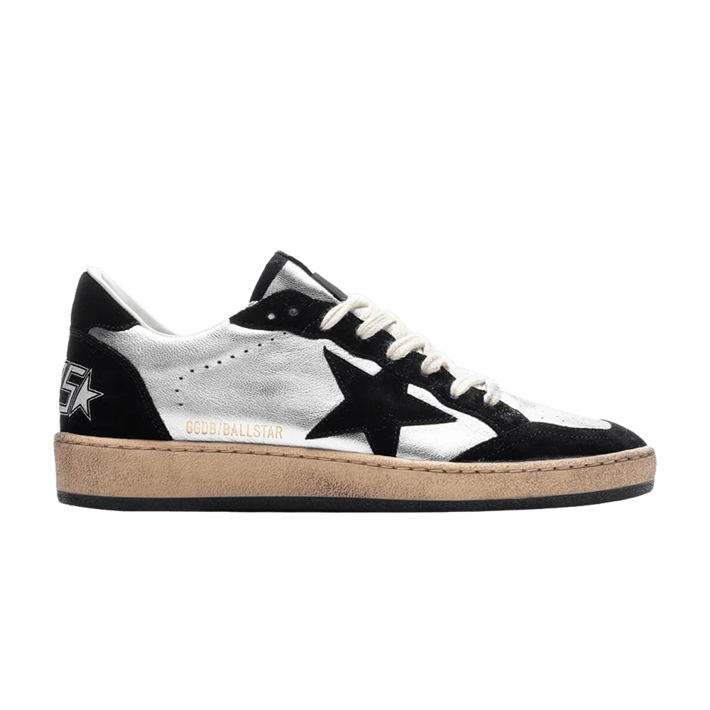 Кроссовки Golden Goose Wmns Ball Star 'Silver Black'