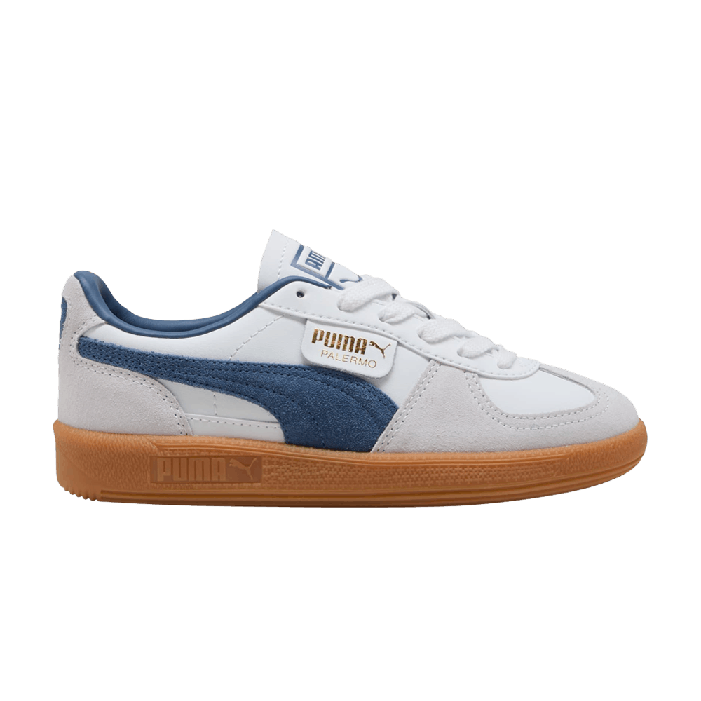 Кроссовки Puma Palermo Leather Big Kid 'White Dark Indigo'