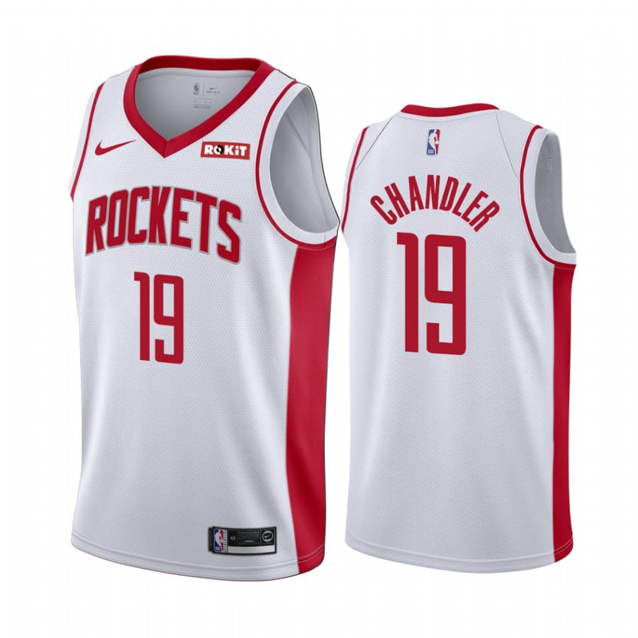Баскетбольная джерси 2019-20 Houston Rockets #19 Tyson Chandler Association Edition White Swingman Jersey