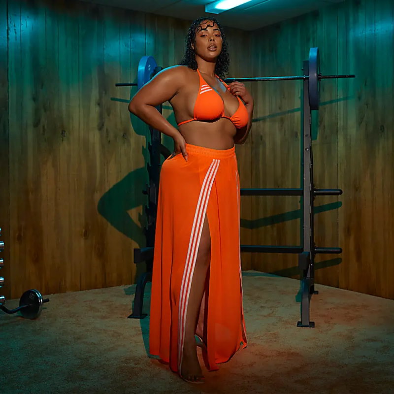 Юбка adidas Ivy Park Swim Cover-Up Skirt (Plus Size) Solar Orange