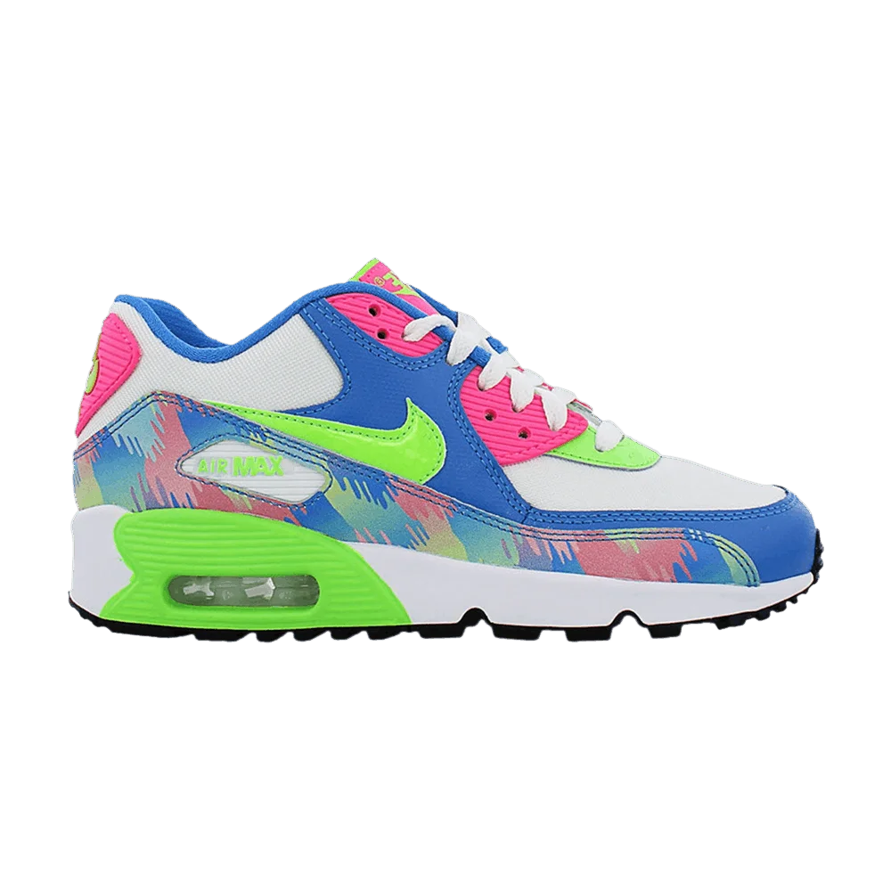 Krossovki-Nike-Air-Max-90-Print-Mesh-GS-Neon-90s