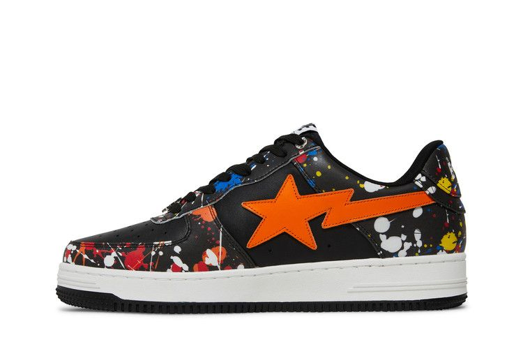 Кроссовки Bapesta Low 'Paint Splatter - Black'