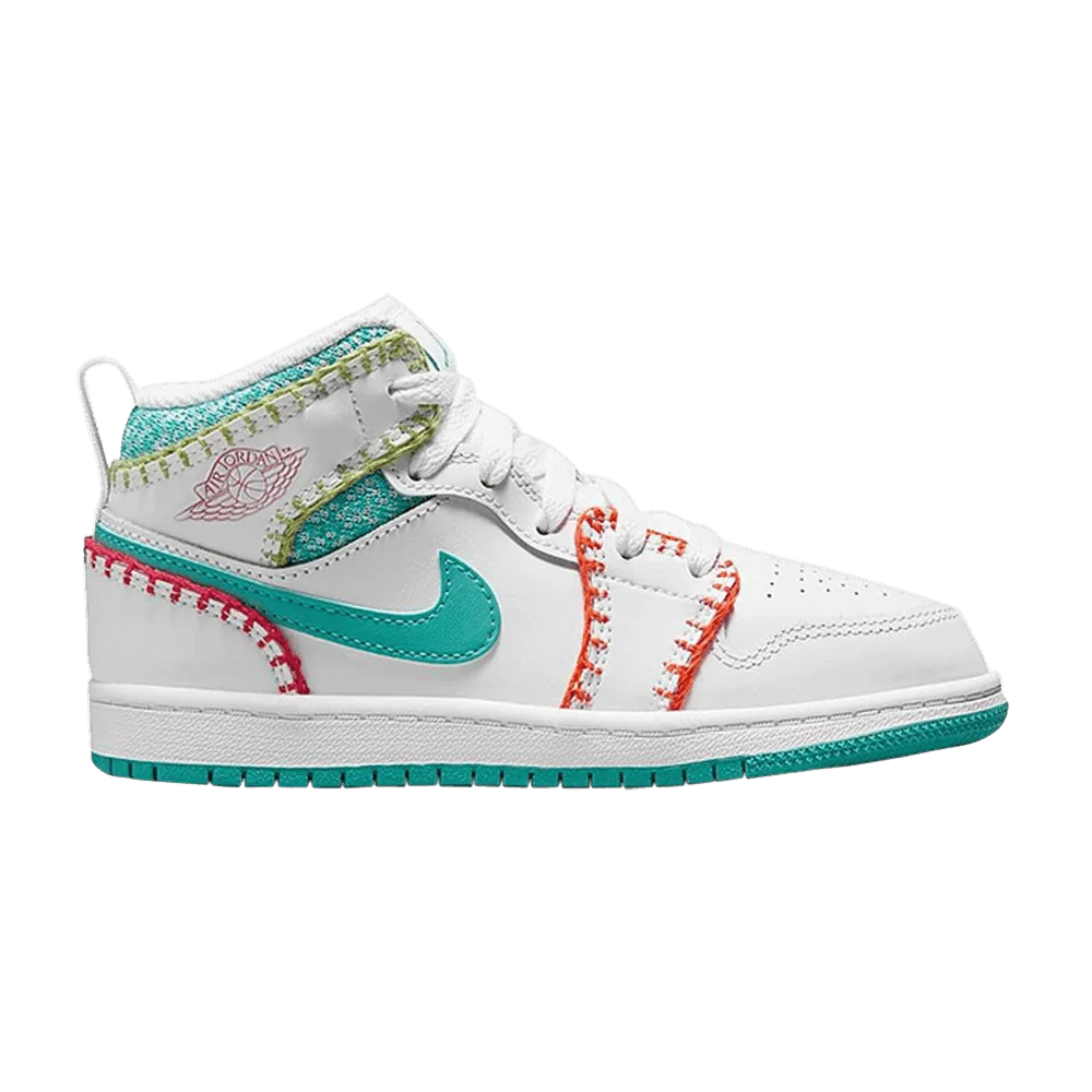 Krossovki-Air-Jordan-1-Mid-SE-PS-Multi-Knit