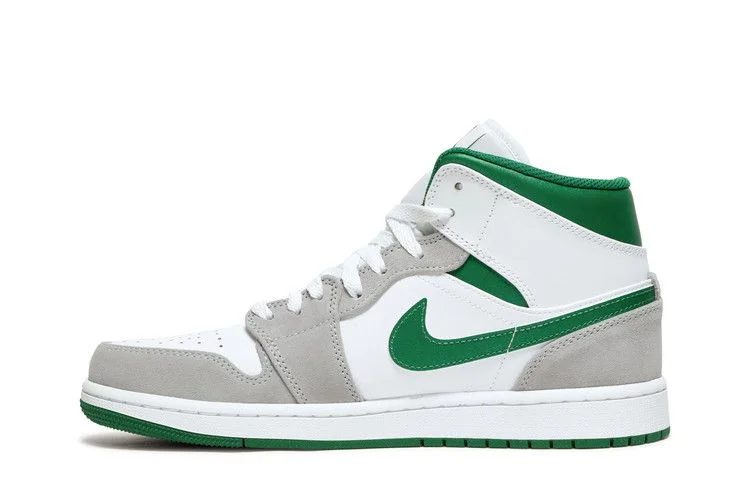 Кроссовки Air Jordan 1 Mid SE 'Grey Pine Green'