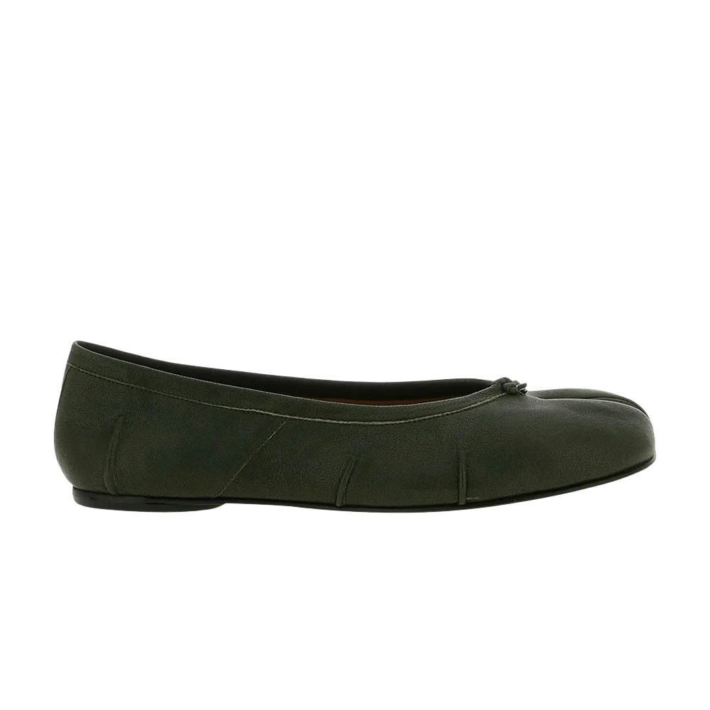Krossovki-Maison-Margiela-Wmns-Tabi-Ballerina-New-Flat-Forest-Green