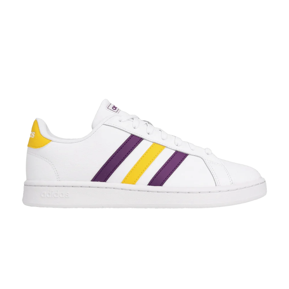 Krossovki-Adidas-Grand-Court-White-Purple-Yellow