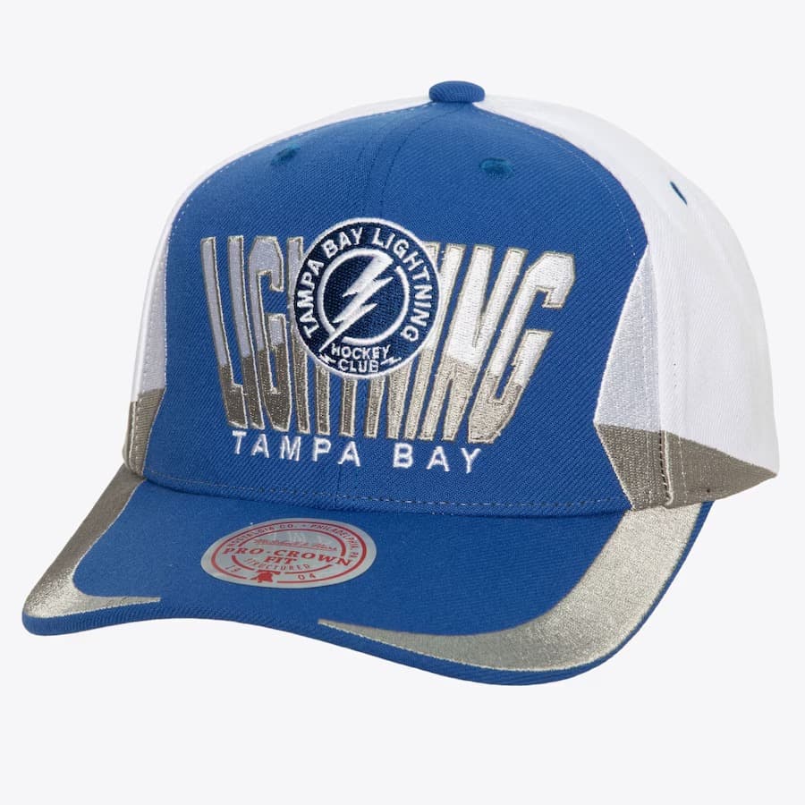 Бейсболка Mitchell & Ness Blue Tampa Bay Lightning Retrodome Pro Snapback Hat