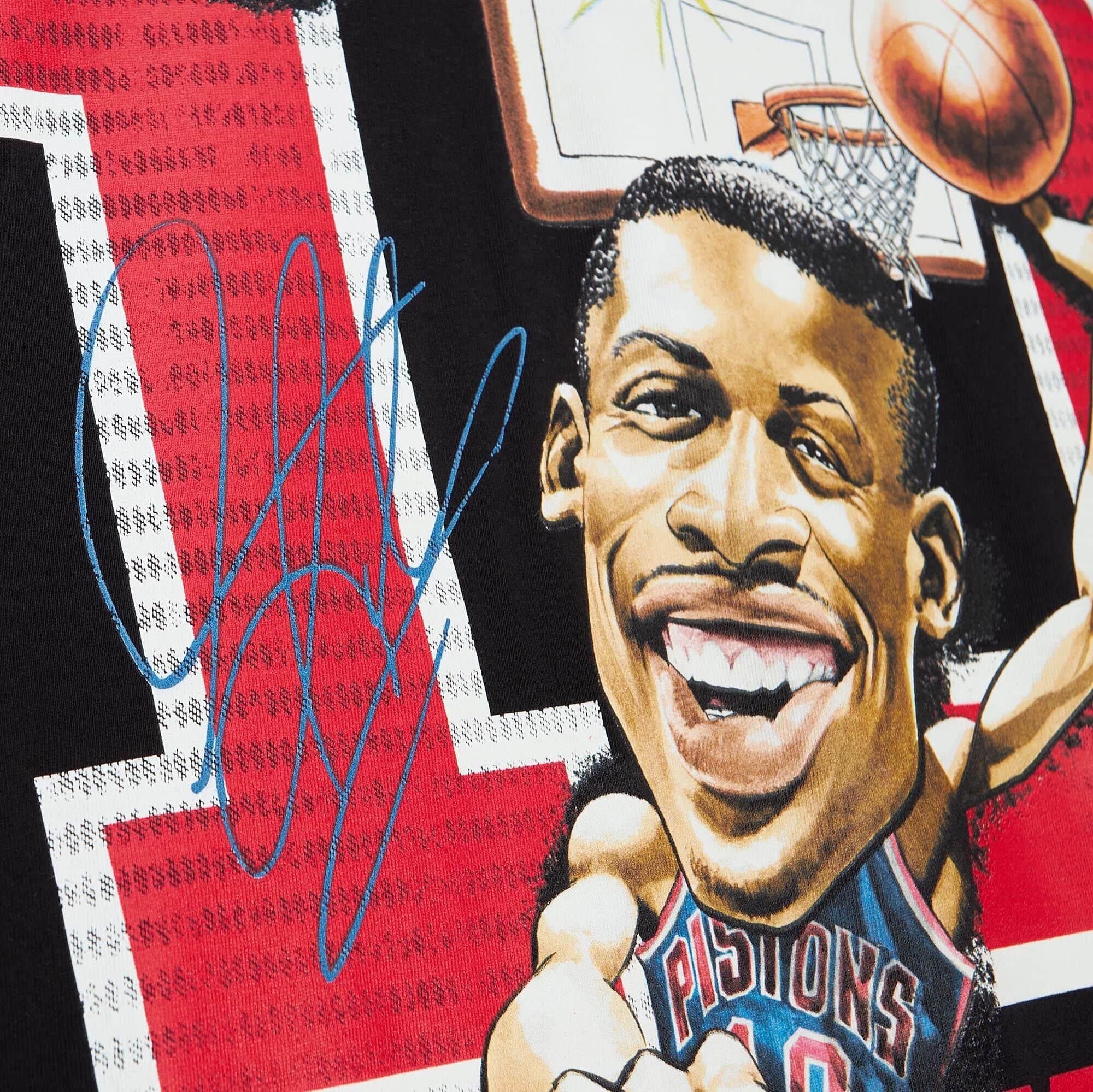 Футболка Mitchell & Ness HWC Caricatures Detroit Pistons Dennis Rodman T-Shirt