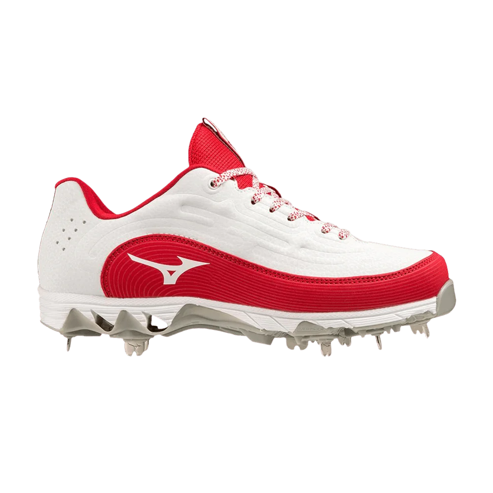 Кроссовки Mizuno Wmns 9-Spike 8 Low 'White Red'