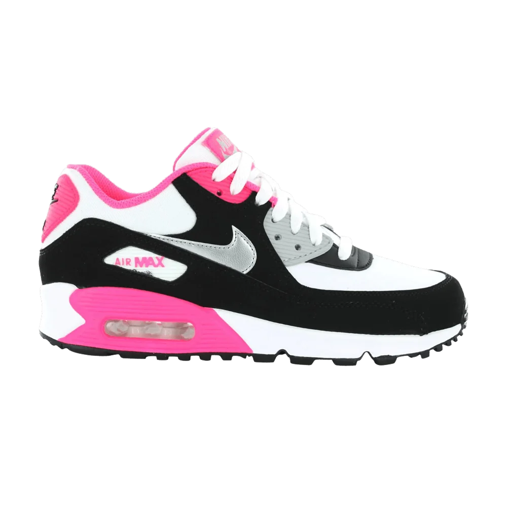 Krossovki-Nike-Air-Max-90-2007-GS-White-Black-Pink