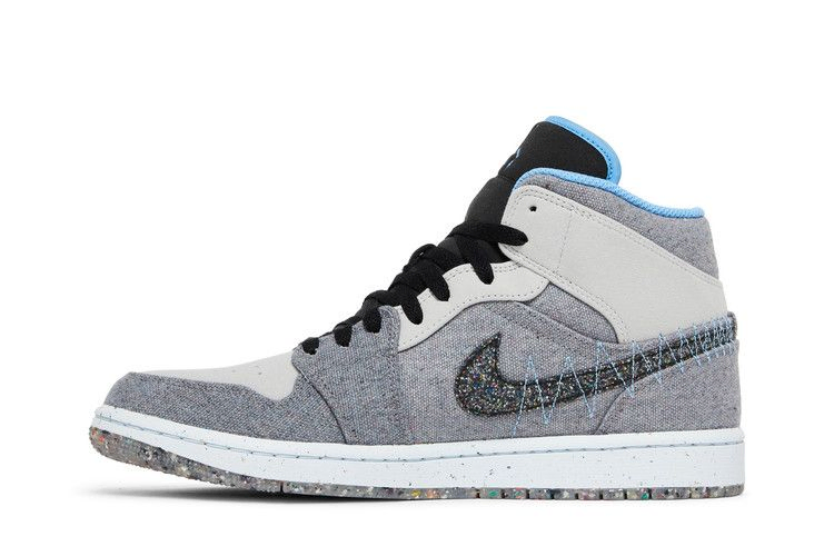 Кроссовки Air Jordan 1 Mid 'Crater Grey University Blue'