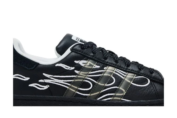 Кроссовки No Sleep Rave Club x adidas Superstar Ripple 'Core Black'