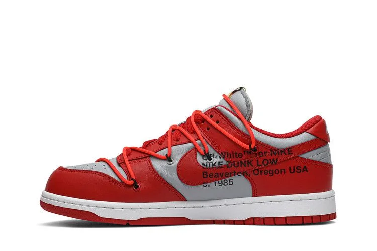 Кроссовки Off-White x Nike Dunk Low 'University Red'