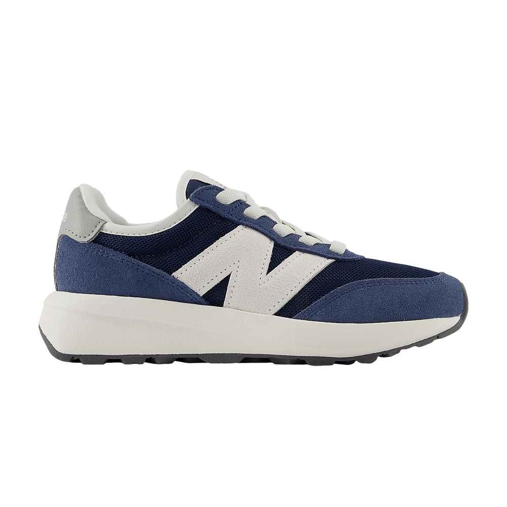 Кроссовки New Balance 370 Bungee Lace Little Kid Wide 'Navy Sea Salt'