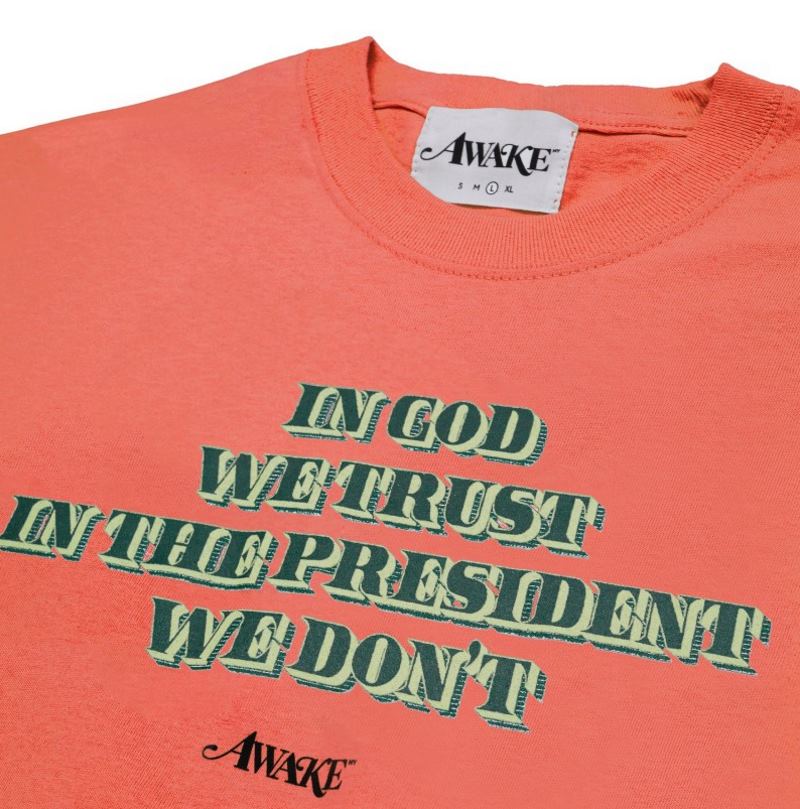 Футболка Awake Trust Tee Coral