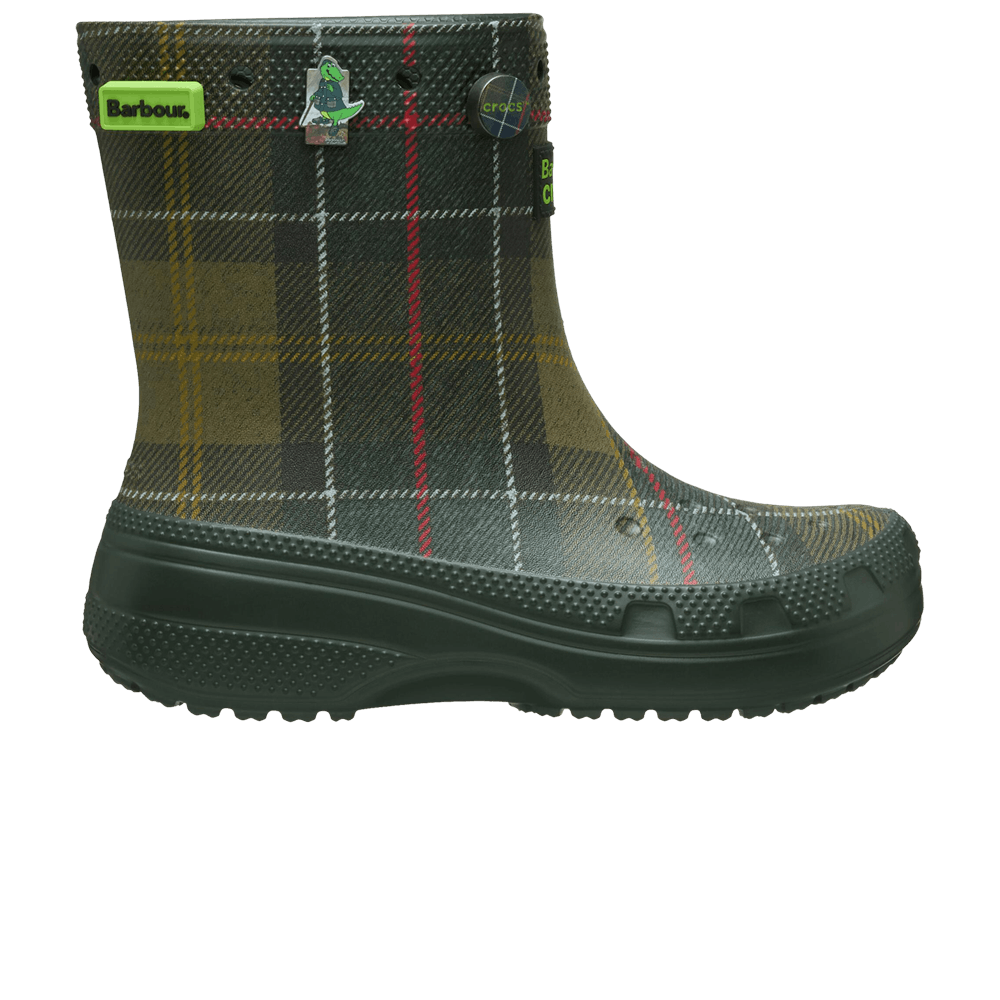 Кроссовки Crocs Barbour x Classic Boot 'Kelp Plaid'
