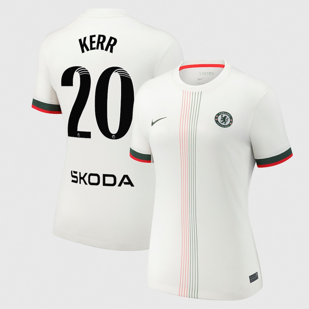 Женское футбольное джерси Chelsea WSL Nike Away Stadium Shirt 2025-26 - Kerr 20