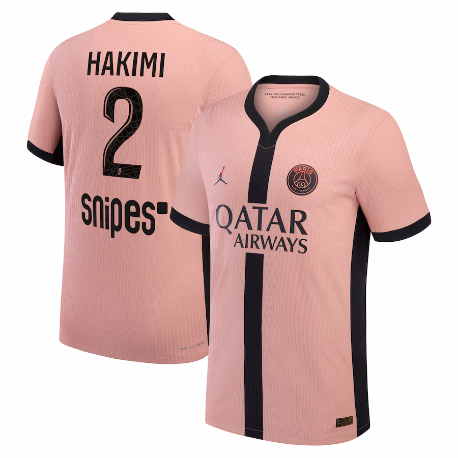 Футбольное джерси PSG Jordan Third Dri-FIT ADV Match Shirt 2024-25 Hakimi 2