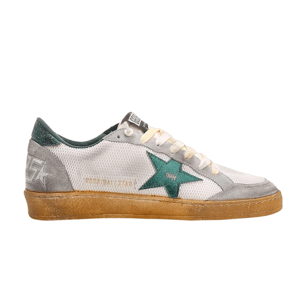Кроссовки Golden Goose Ball Star 'White Metallic Green'