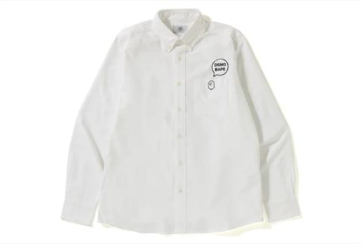 Рубашка BAPE x DSMG Oxford BD Shirt White