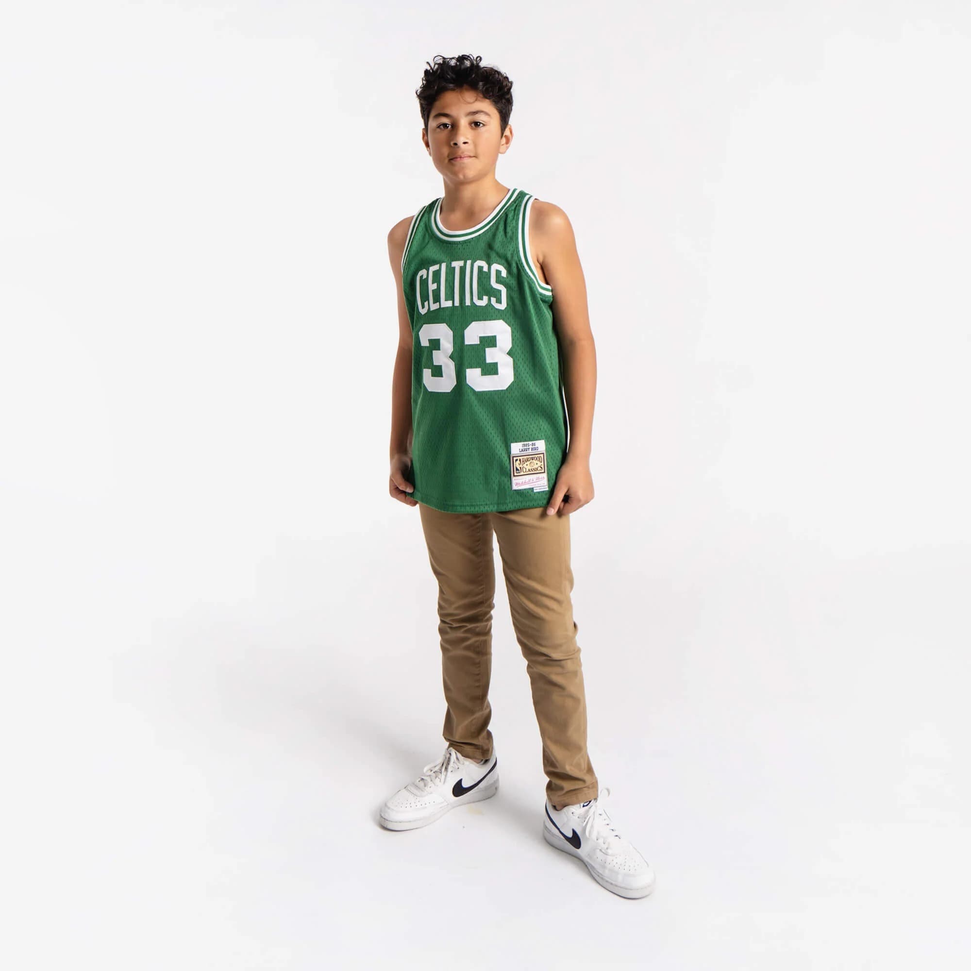 1985-86-Boston-Celtics-Larry-Bird-33-Youth-Swingman-Hardwood-Classic-Green-Jersey-3