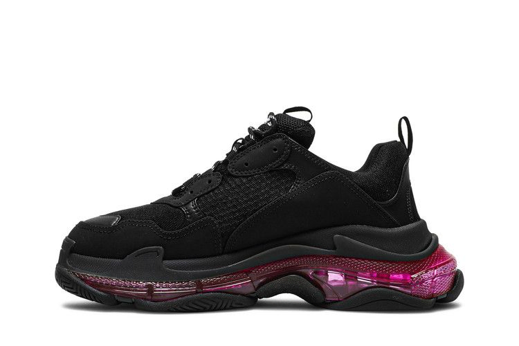 Кроссовки Balenciaga Triple S Sneaker 'Clear Sole - Black Pink Neon'