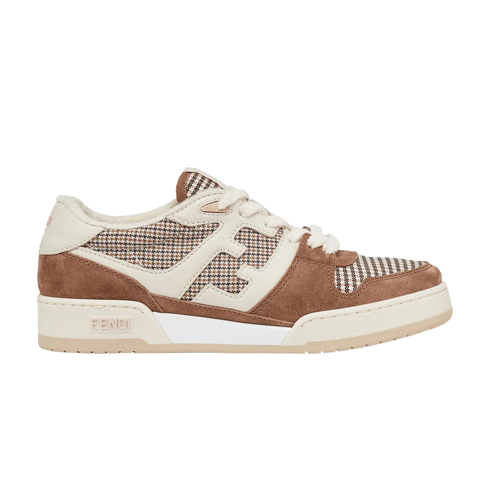Krossovki-Fendi-Wmns-Match-Brown-Houndstooth