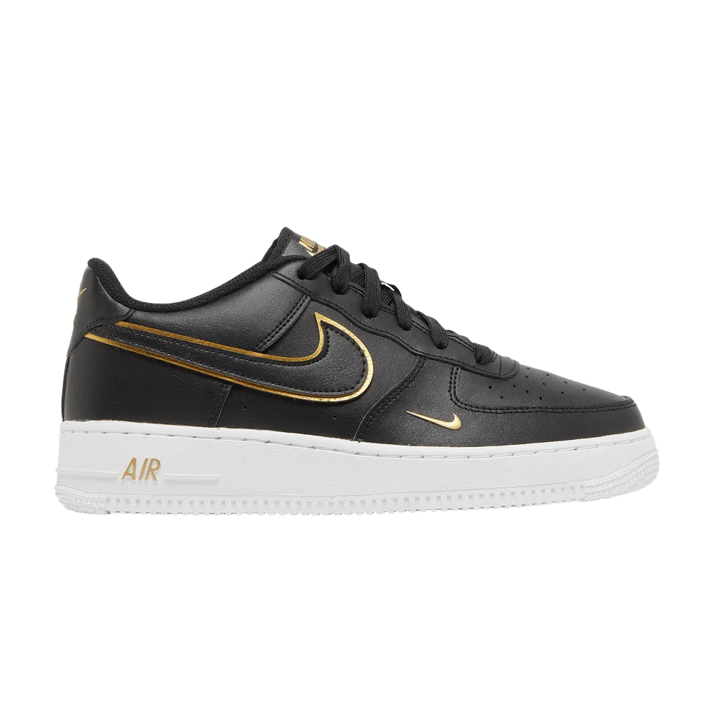 Krossovki-Nike-Air-Force-1-LV8-GS-Black-Metallic-Gold