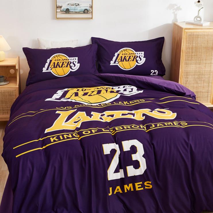 Постельное бельё Los Angeles Lakers James Lebron 23 Purple