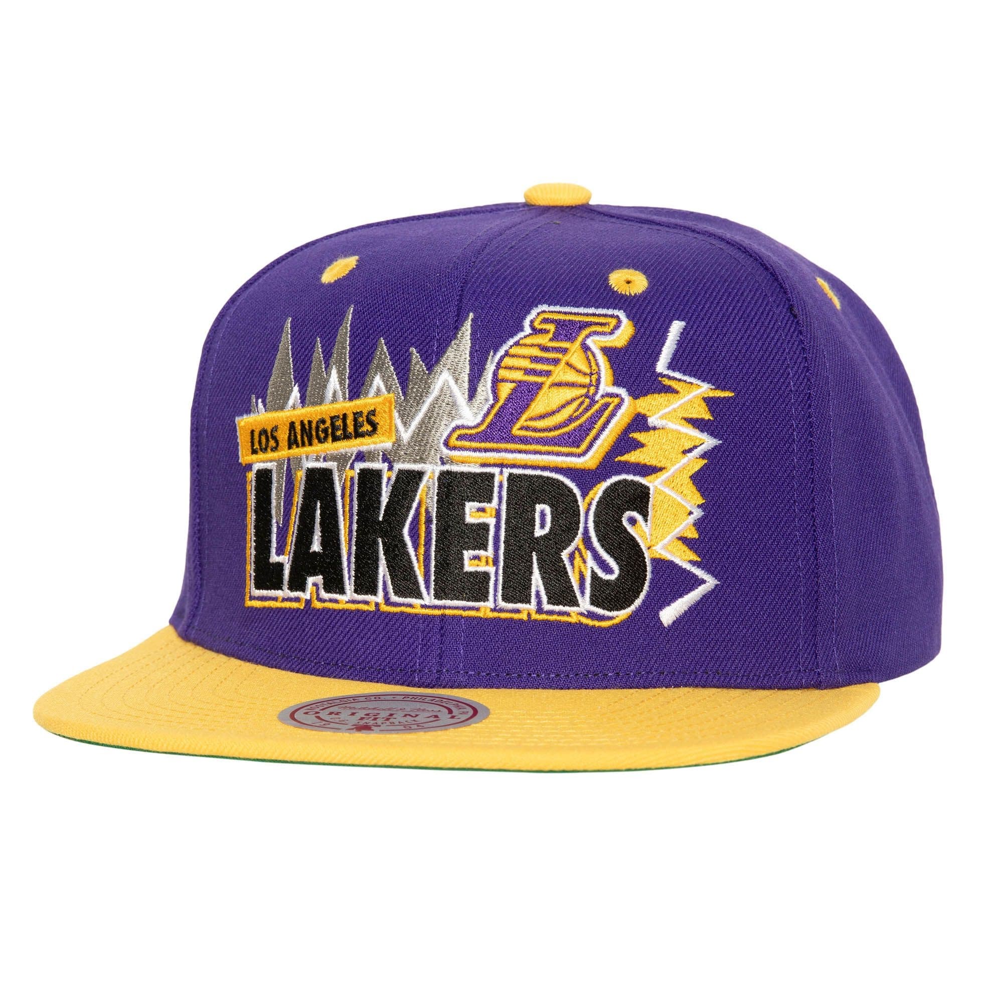 Бейсболка Mitchell & Ness Buzz Snapback Los Angeles Lakers Hat
