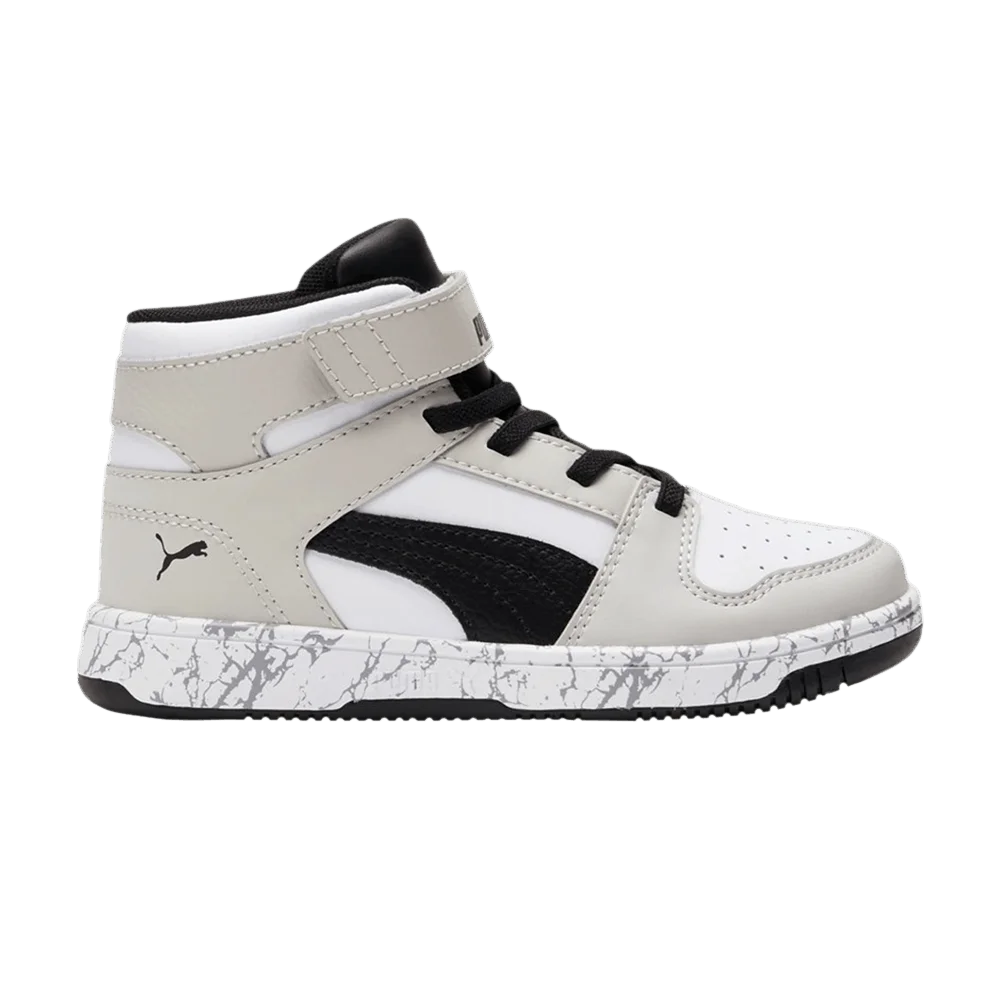 Krossovki-Puma-Rebound-LayUp-Mid-Little-Kid-Grey-Violet-Black