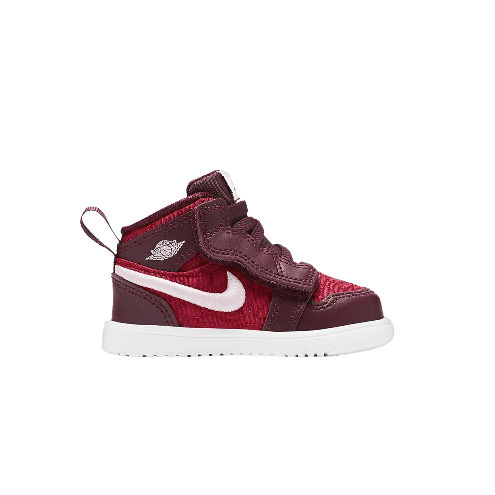 Krossovki-Air-Jordan-1-Mid-SE-TD-Red-Quilted