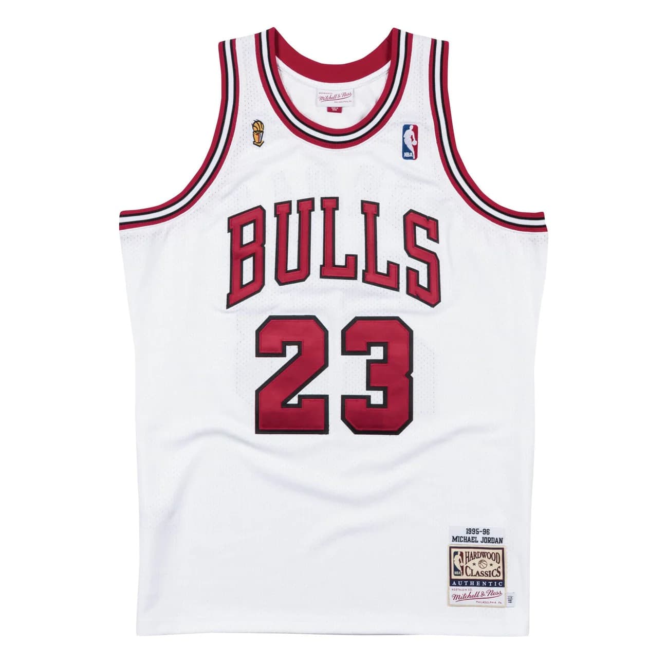 1995-1996-Chicago-Bulls-Michael-Jordan-23-Authentic-Finals-Hardwood-Classic-White-Jersey-6