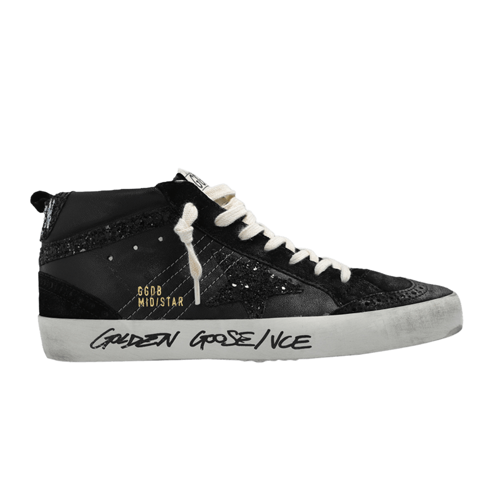 Кроссовки Golden Goose Wmns Mid Star 'Glitter - Black'