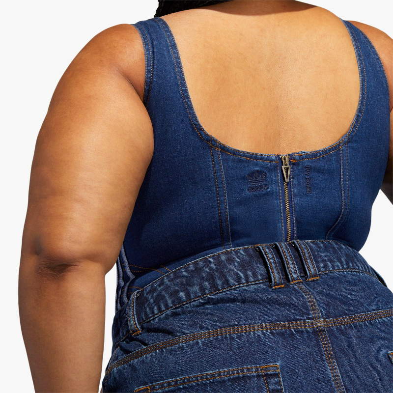 Боди adidas Ivy Park Denim Bodysuit (Plus Size) Dark Denim